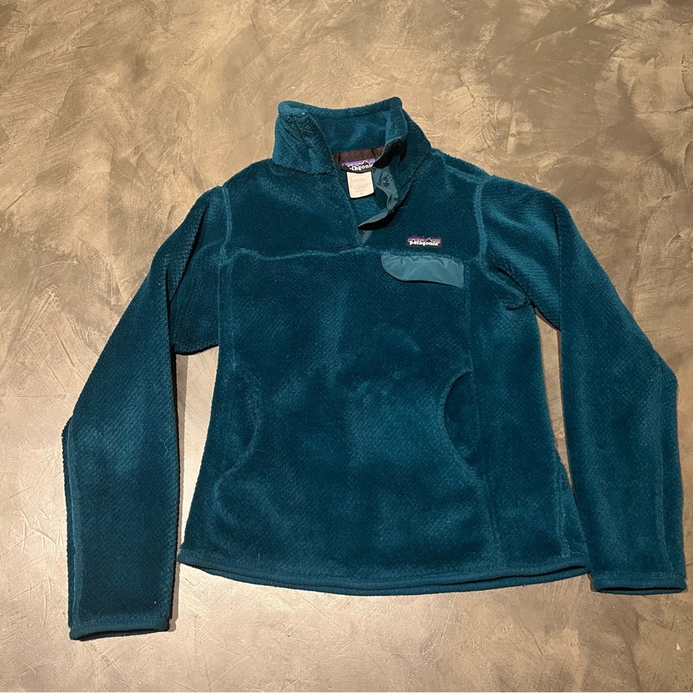 Patagonia Re-Tool Snap T Pullover - Women's XS 25441F0 Abalone Blue/Teal/Green